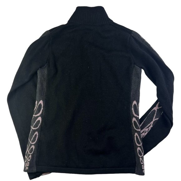 Smartwool Women's small Top 1/4 Zip Black Long Sleeve Merino Wool - Picture 8 of 12